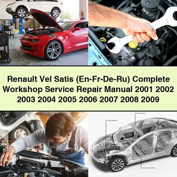 Renault Vel Satis (En-Fr-De-Ru) Complete Workshop Service Repair Manual 2001 2002 2003 2004 2005 2006 2007 2008 2009 PDF Download