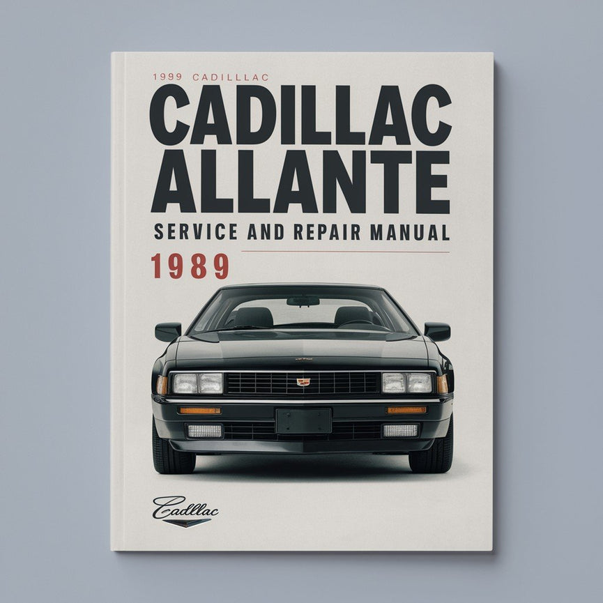 1989 Cadillac Allante Service and Repair Manual