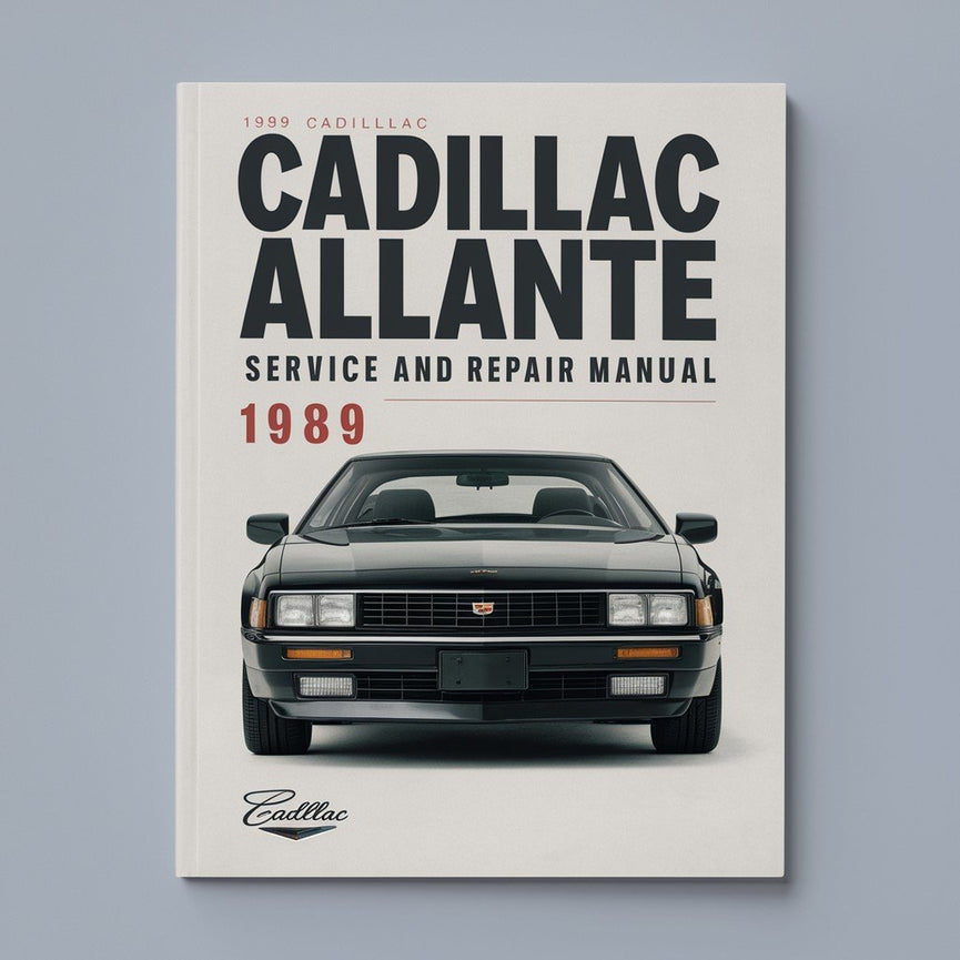 1989 Cadillac Allante Service and Repair Manual PDF Download