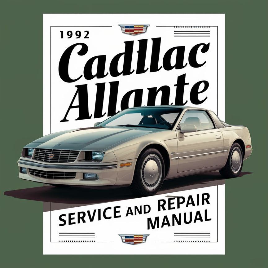 1992 Cadillac Allante Service and Repair Manual PDF Download