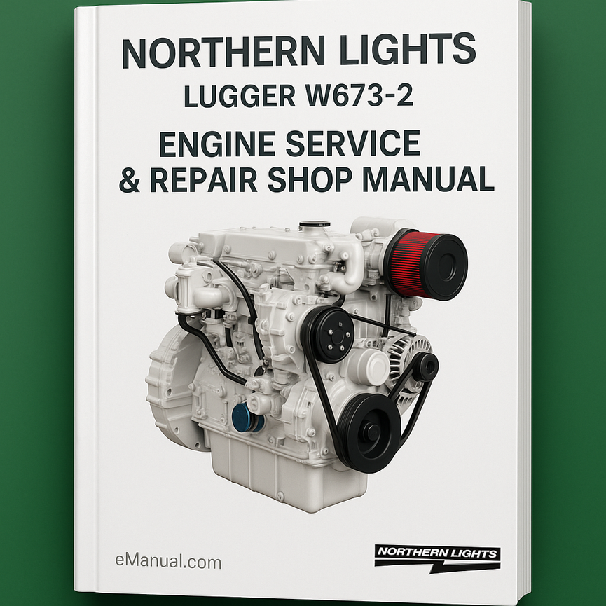 Northern Lights Lugger W673-2 Engine Service Repair Shop Manual