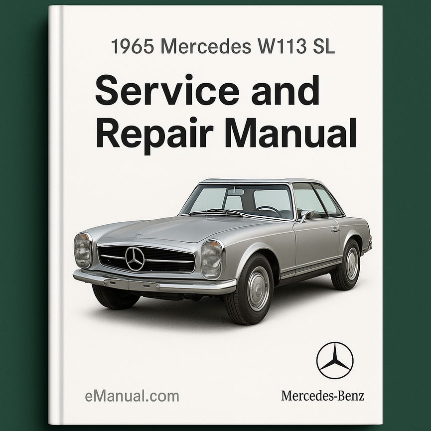 1965 Mercedes W113 SL Service and Repair Manual