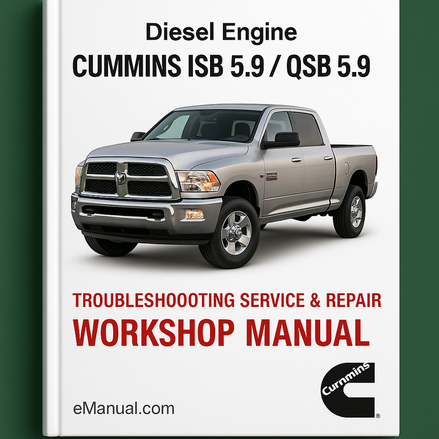 Cummins ISB 5.9 QSB 5.9 Diesel Engine Troubleshooting Service Repair Workshop Manual