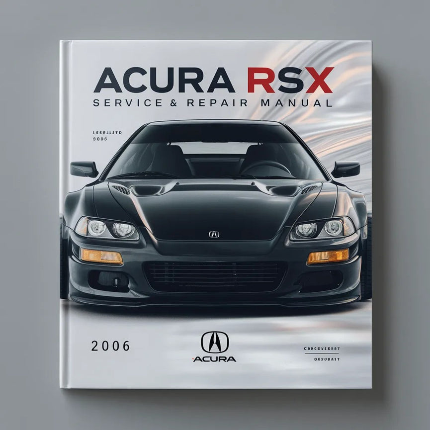 2006 Acura RSX Manual de servicio y reparación Descargar PDF