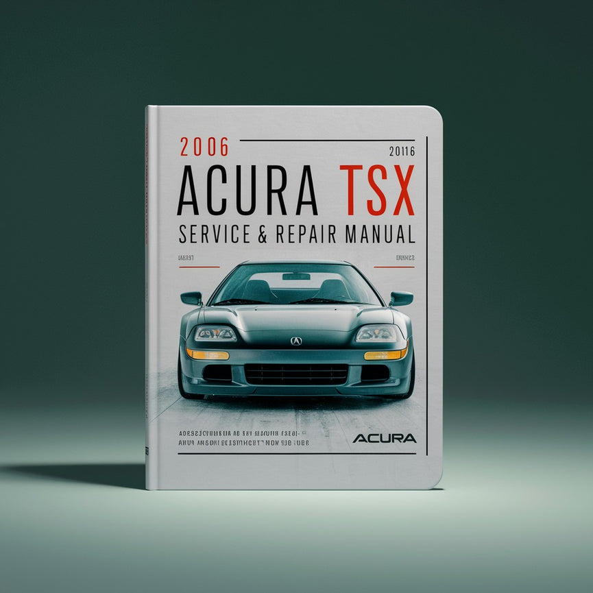 2006 Acura TSX Service & Repair Manual PDF Download