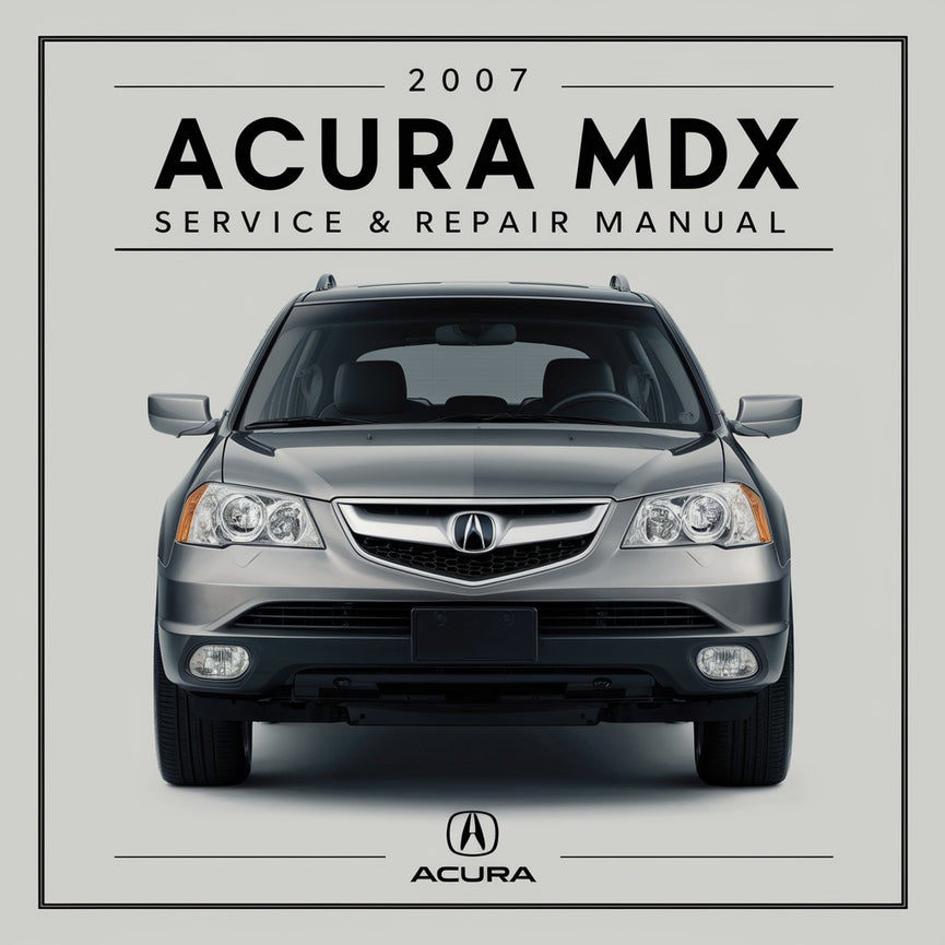 Acura MDX Car Service & Repair Manual