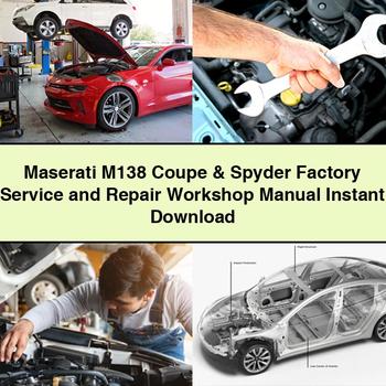 Maserati M138 Coupe & Spyder Factory Service and Repair Workshop Manual PDF Download