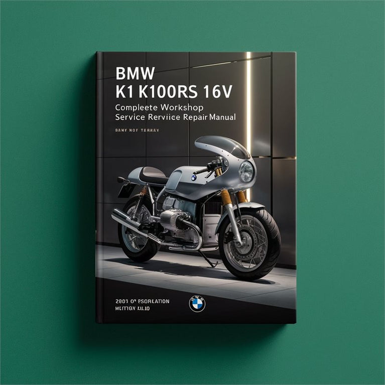 BMW K1 K100RS 16V Motorcycle Service Repair Workshop Manual PDF