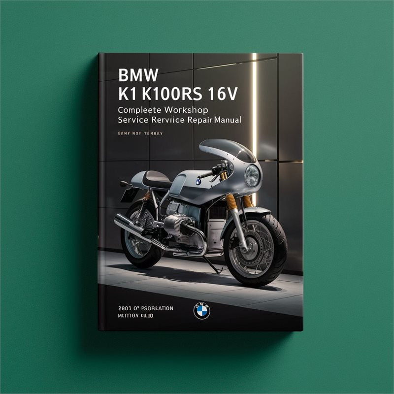 BMW K1 K100RS 16V Motorcycle Service Repair Workshop Manual PDF