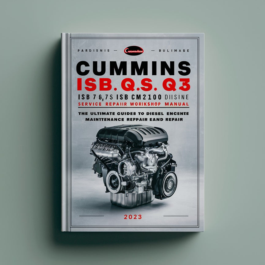 Cummins ISB 6.7 QSB 6.7 ISB CM2100 CM2150 Diesel Engine Service Repair Workshop Manual