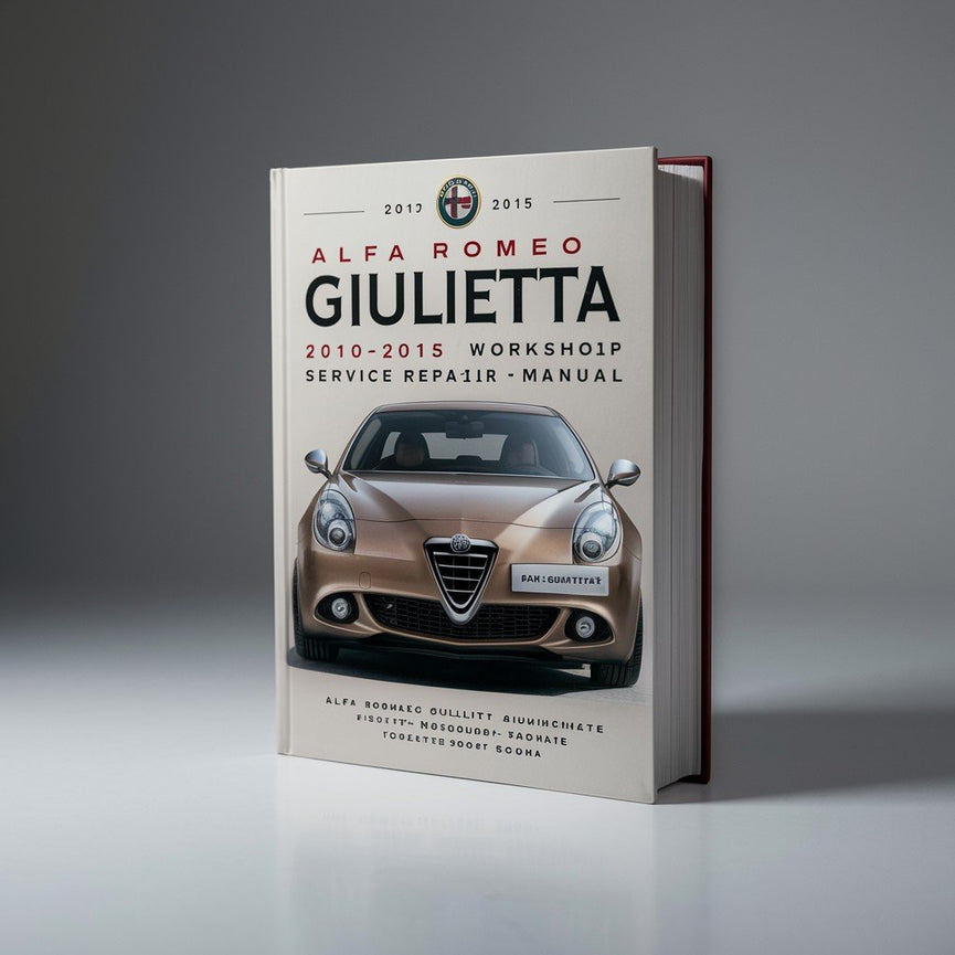 Alfa Romeo Giulietta 2010-2015 Service Repair Workshop Manual PDF Download