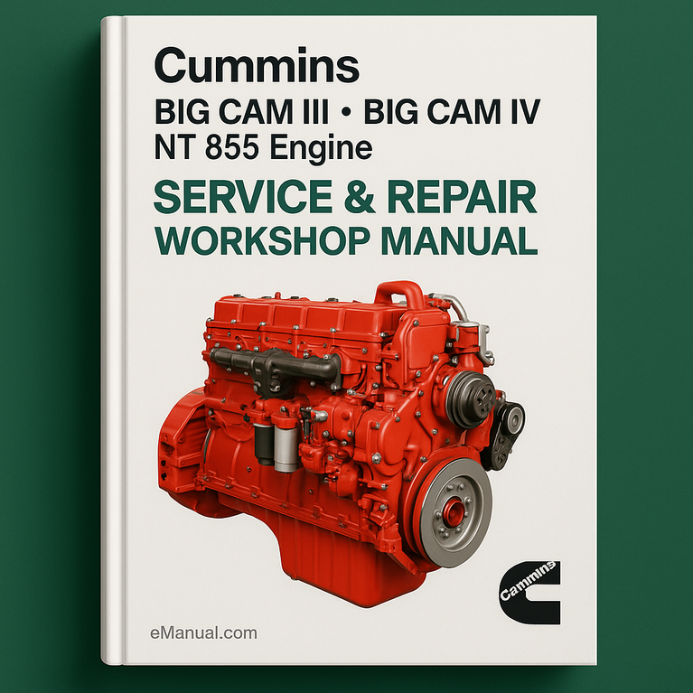 Cummins Big Cam III Big Cam IV NT 855 Engine Service Repair Workshop Manual
