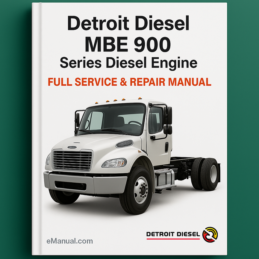 Detroit Diesel Mbe 900 Series Diesel Engine Full Service Repair Manual