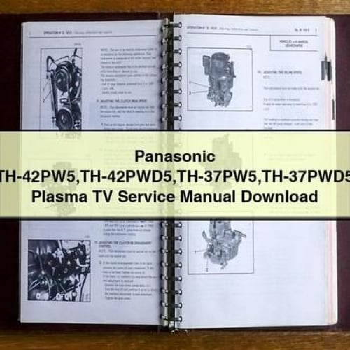 Panasonic TH-42PW5 TH-42PWD5 TH-37PW5 TH-37PWD5 Plasma TV Service Manual Download PDF