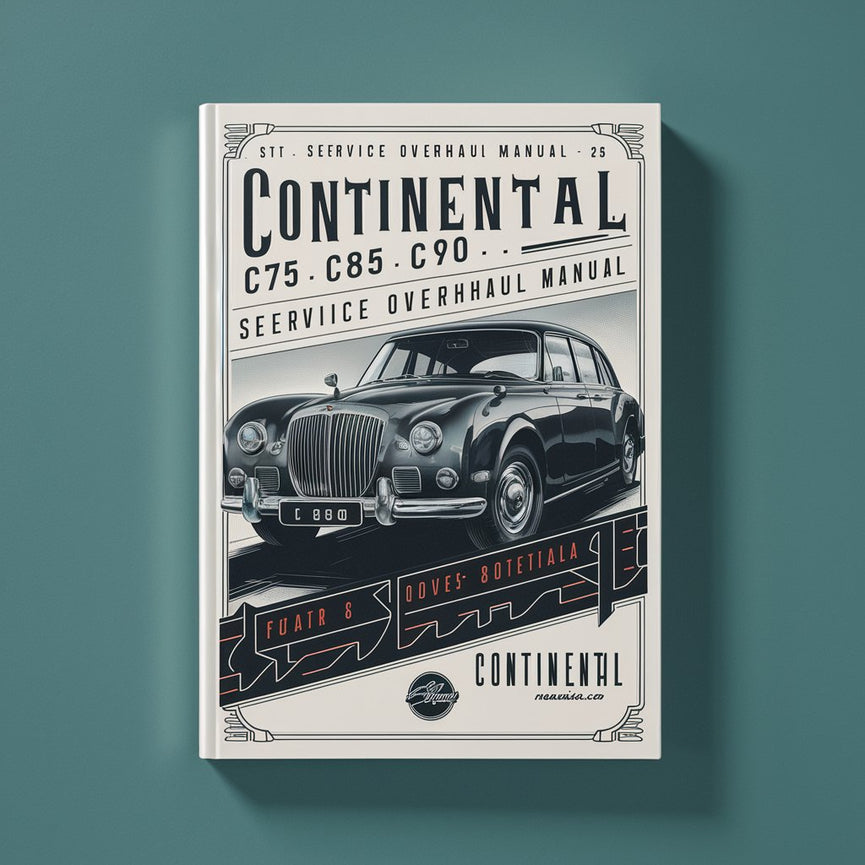 Continental C75 C85 C90 O-200 Service Overhaul Manual