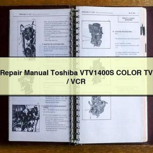 Repair Manual Toshiba VTV1400S Color TV / VCR PDF Download