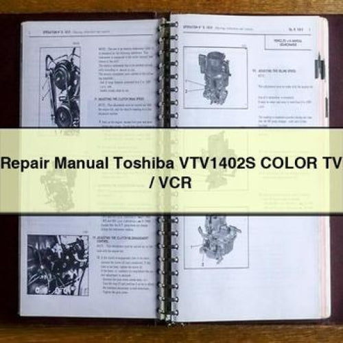 Repair Manual Toshiba VTV1402S Color TV / VCR PDF Download