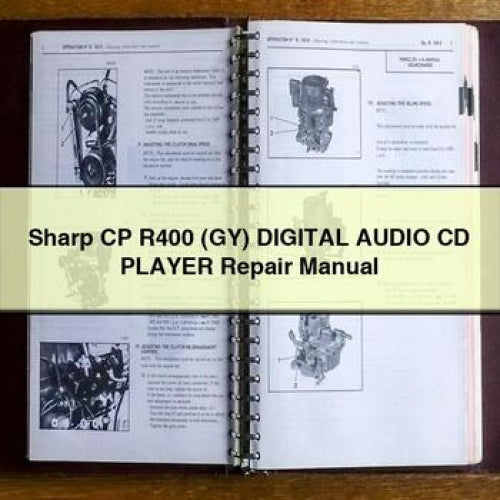 Sharp CP R400 (GY) Digital AUDIO CD Player Repair Manual PDF Download
