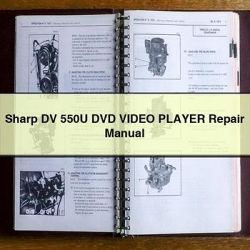 Sharp DV 550U DVD Video Player Repair Manual PDF Download