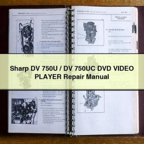Sharp DV 750U / DV 750UC DVD Video Player Repair Manual PDF Download