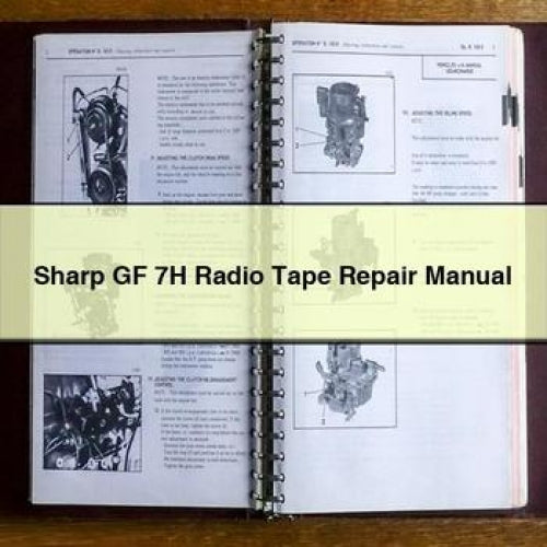 Sharp GF 7H Radio Tape Repair Manual PDF Download