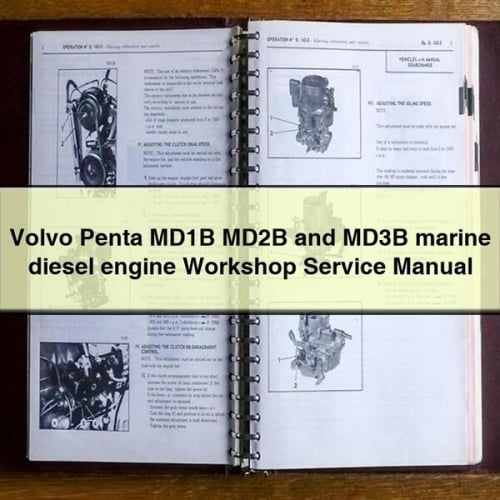Volvo Penta MD1B MD2B and MD3B marine diesel engine Workshop Service Repair Manual PDF Download