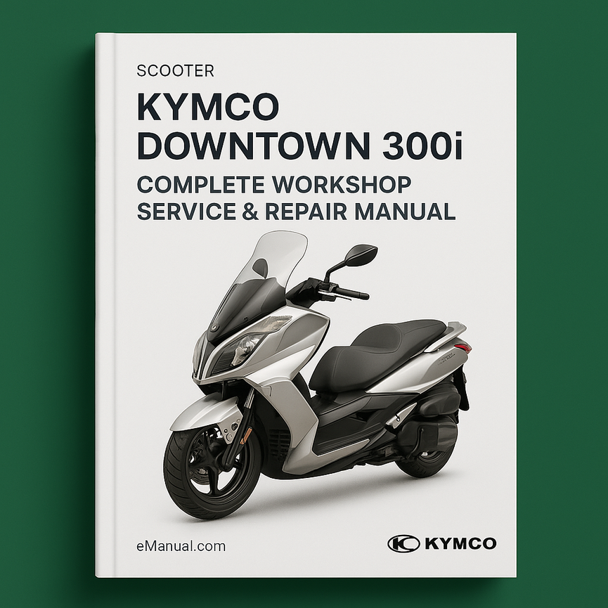 Kymco Downtown 300i Scooter Komplette Werkstatt-Service-Reparatur-Handbuch PDF-Download