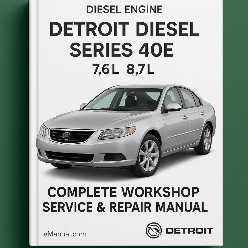 Detroit Diesel Series 40E 7.6L 8.7L Diesel Engine Complete Workshop Service Repair Manual