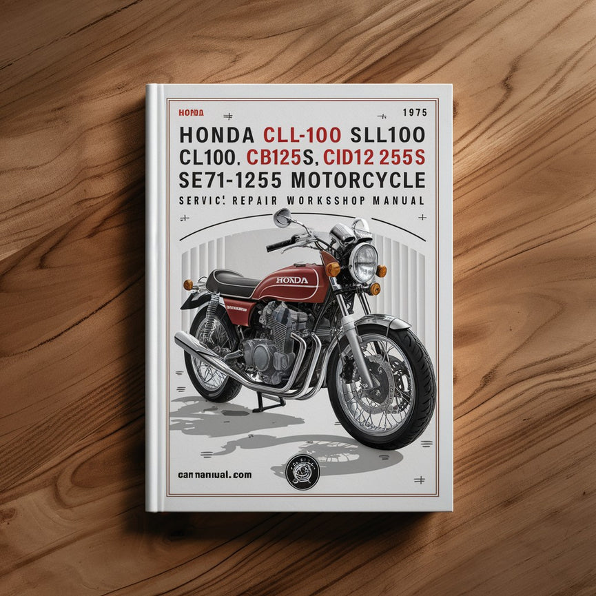 Honda CB100 CL100 SL100 CB125S CD125S SL125 Motorcycle 1971-1975 Service Repair Workshop Manual PDF Download