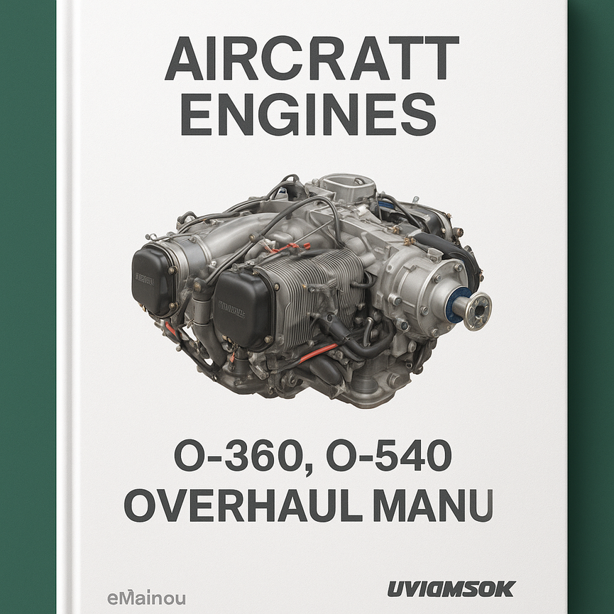 Lycoming Aircraft Engines O 360 O 540 Overhaul Manual