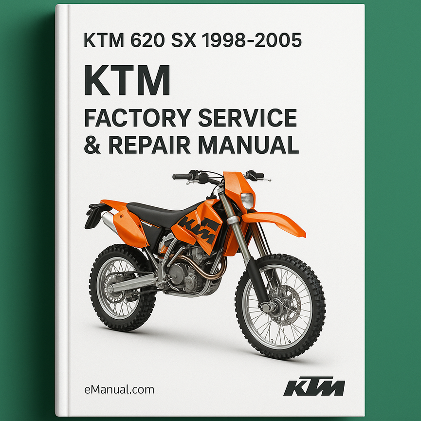 1998-2005 Ktm 620 SX Motorcycle Factory Service Repair Manual