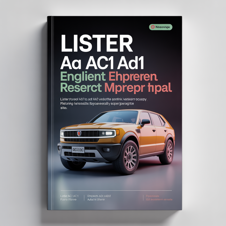LISTER AA1 AC1 AD1 AD2 Engine Workshop Service Repair Manual