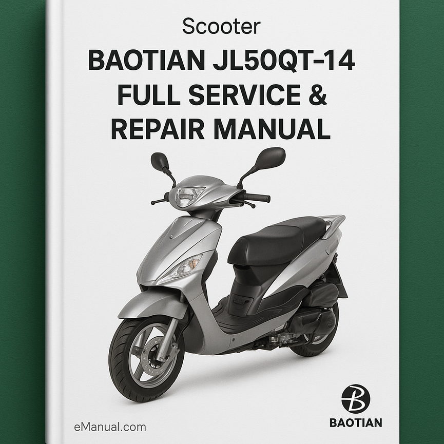 Baotian JL50QT-14 Scooter Full Service Repair Manual