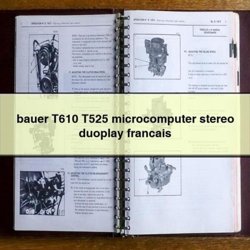 bauer T610 T525 microcomputer stereo duoplay francais