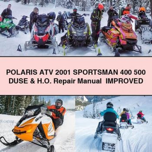 POLARIS ATV 2001 SPORTSMAN 400 500 DUSE & H.O. Repair Manual +Improved