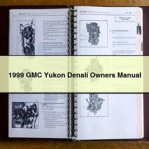 1999 GMC Yukon Denali Owners Manual PDF Download