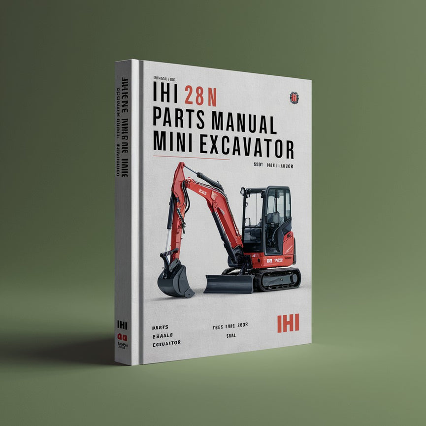 IHI 28N Parts Manual Mini Excavator