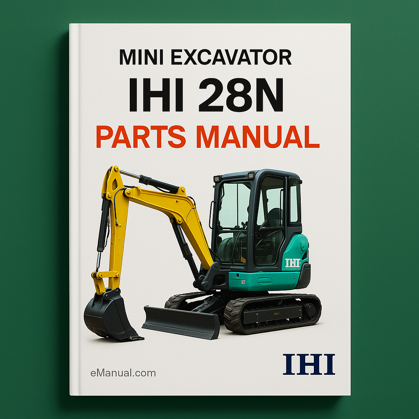 IHI 28N Parts Manual Mini Excavator
