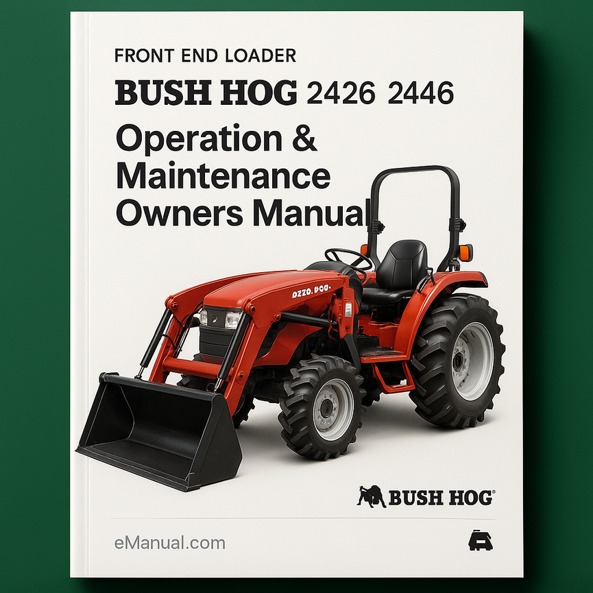 BUSH HOG 2426 2446 2846 Operation Maintenance Owners Manual