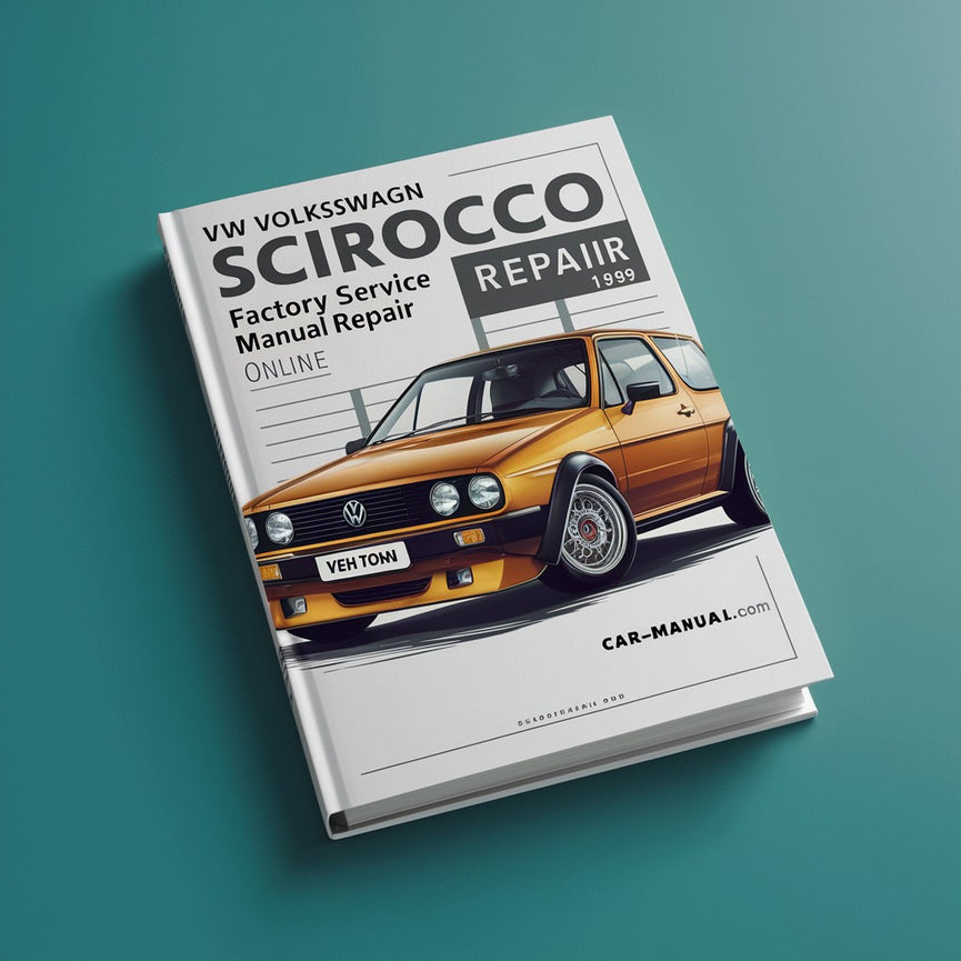 Reparación del manual de servicio de fábrica de VW VOLKSWAGEN SCIROCCO 1982-1989 Descargar PDF en línea