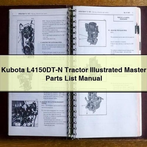 Illustriertes Handbuch für die Hauptersatzteilliste des Traktors Kubota L4150DT-N, PDF-Download