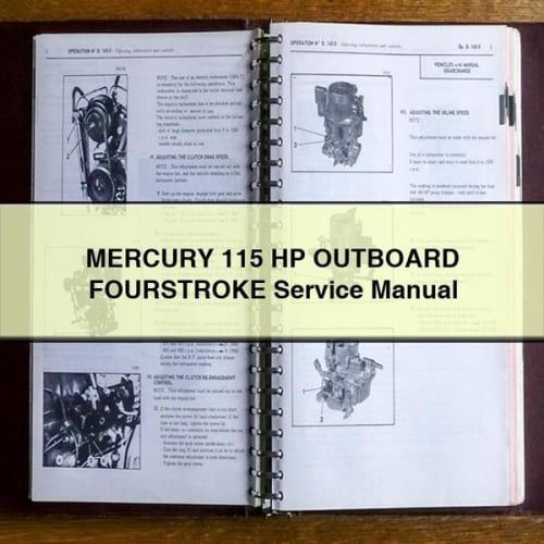 MERCURY 115 PS Außenbordmotor VIERTAKT Servicehandbuch PDF herunterladen