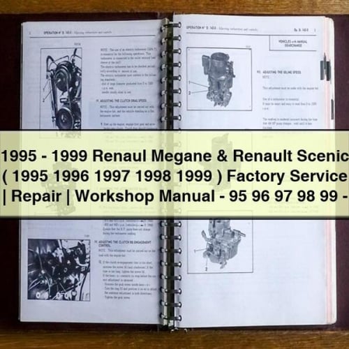 1995 - 1999 Renaul Mégane y Renault Scenic ( 1995 1996 1997 1998 1999 ) Servicio de fábrica | Reparación | Manual de Taller - 95 96 97 98 99 - Descargar PDF