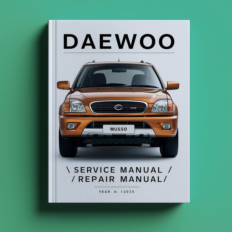 Manual de servicio / Manual de reparación Daewoo Musso