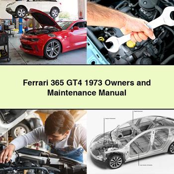 Ferrari 365 GT4 1973 Manual de propietarios y mantenimiento Descargar PDF