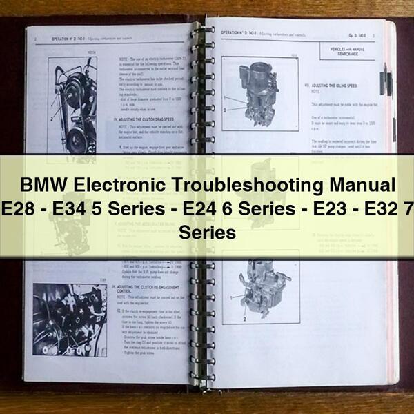 BMW Electronic Troubleshooting Manual E28-E34 5 Series-E24 6 Series-E23-E32 7 Series PDF Download