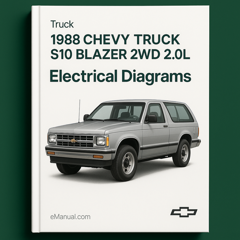 1988 Chevy Truck S10 Blazer 2WD 2.0L Electrical Diagrams