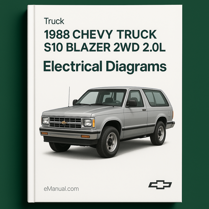 1988 Chevy Truck S10 Blazer 2WD 2.0L Electrical Diagrams