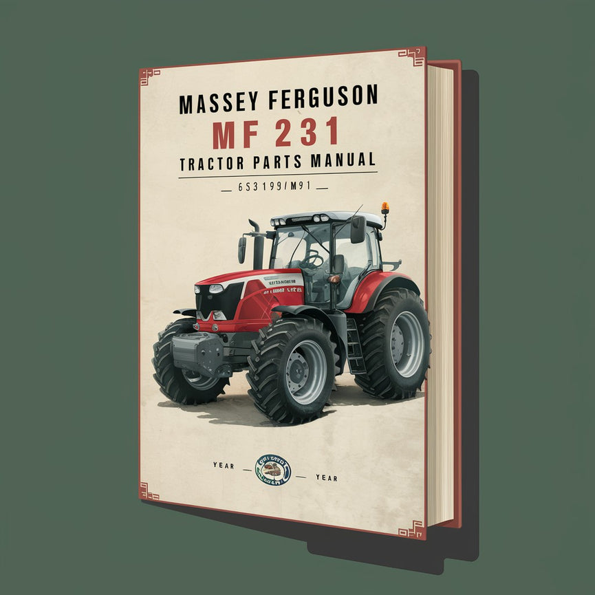 MASSEY FERGUSON MF 231 Tractor Parts Manual 653199M91