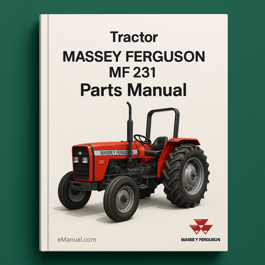 MASSEY FERGUSON MF 231 Tractor Parts Manual 653199M91